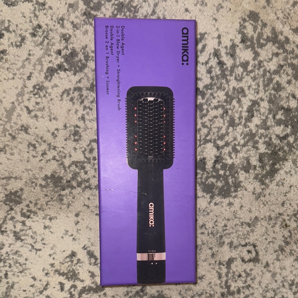 Amika Purple and Black Hair Brush